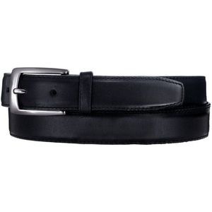 Brighton Men's Leather Belt 42" Norton E6703 Black Polished Silver Plate Buckle